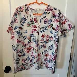APPLES FOR LIFE BRAND WOMENS SCRUB NURSE TOP